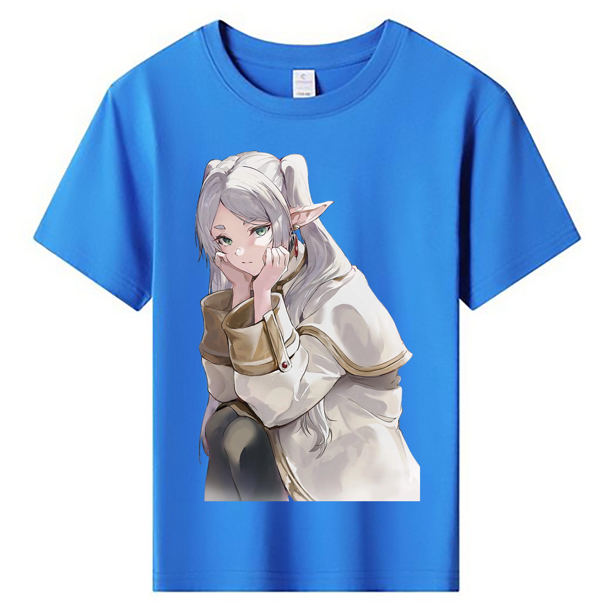 （画像用） 葬送のフリーレン Frieren 綿100％キッズTシャツ（フロントプリント）